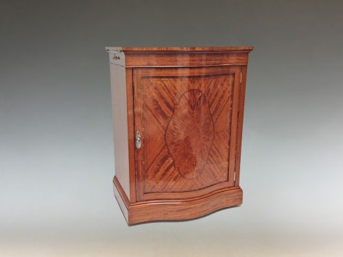 ANTIQUE EDWARDIAN SATINWOOD FOLIO LIBRARY CABINET - ADDITIONAL PHOTO 4