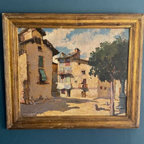fig 1. Oil Painting by Henri Montassier (1880-1946)