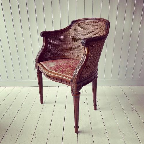 A Double Caned Tub Chair