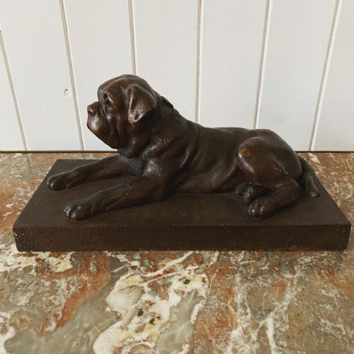 Bronze Dog Sculpture