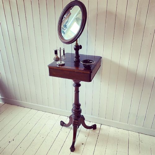 A Mahogany Shaving Stand Circa 1890
