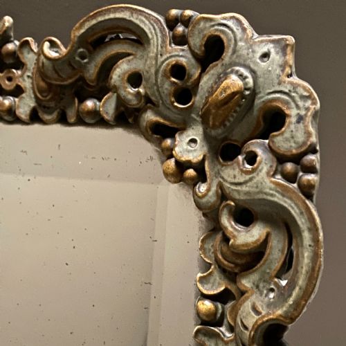 fig 2. A Rare C19th Papier Mache Mirror Mirror on Stand by Charles Frederic Bielefeld