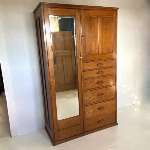 An Oak Compactum Wardrobe Circa 1920