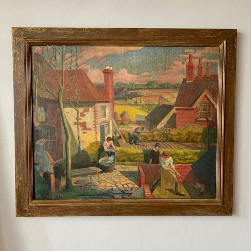 Bloomsbury School Sussex Landscape Oil on Canvas