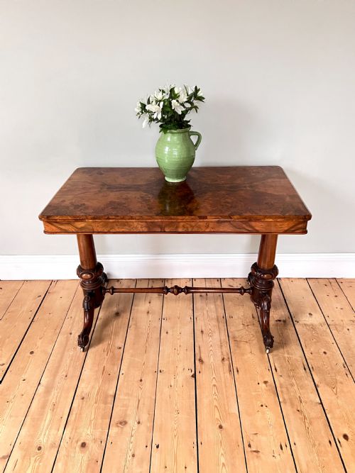 VICTORIAN BURR WALNUT TABLE - ADDITIONAL PHOTO 4