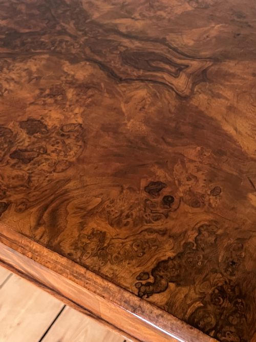 VICTORIAN BURR WALNUT TABLE - ADDITIONAL PHOTO 8