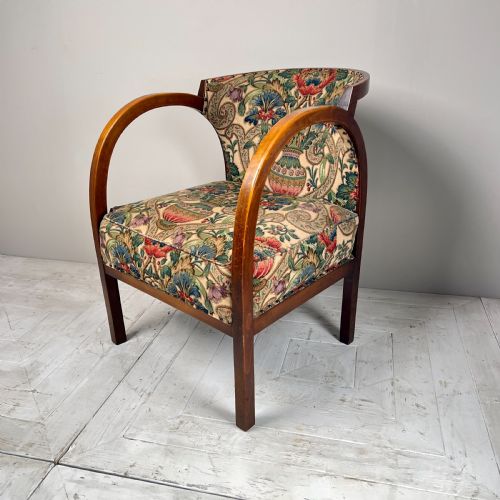 Art Deco Upholstered Armchair