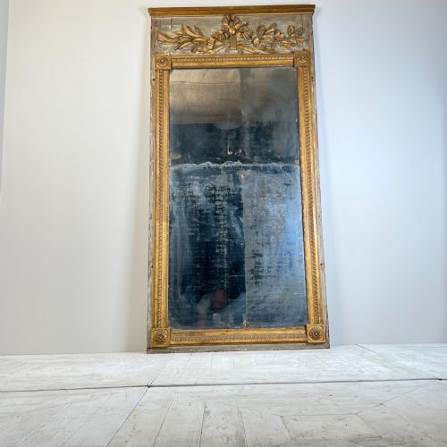 A Large Antique French Mirror