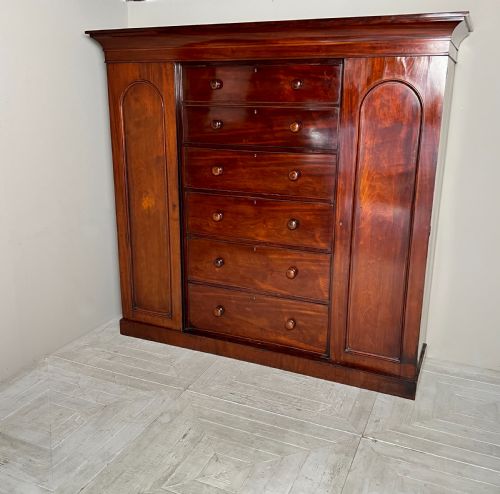 fig 2. A Victorian Mahogany Compactum Wardrobe