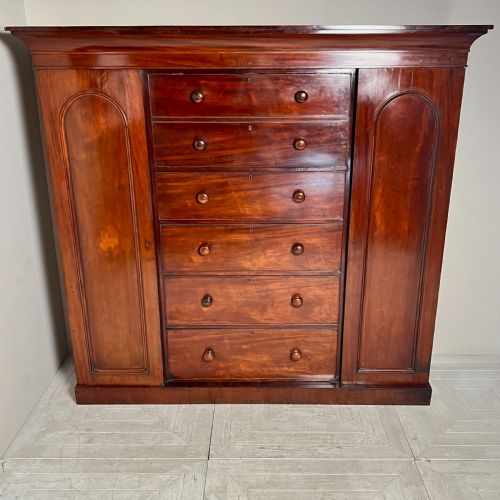 fig 3. A Victorian Mahogany Compactum Wardrobe