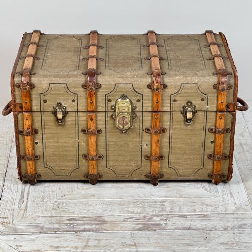 fig 1. Vintage French Travel Trunk By Au Touriste Paris