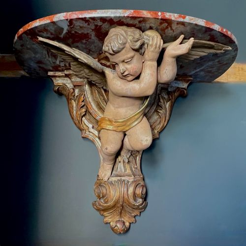 An Italian Giltwood Console Table