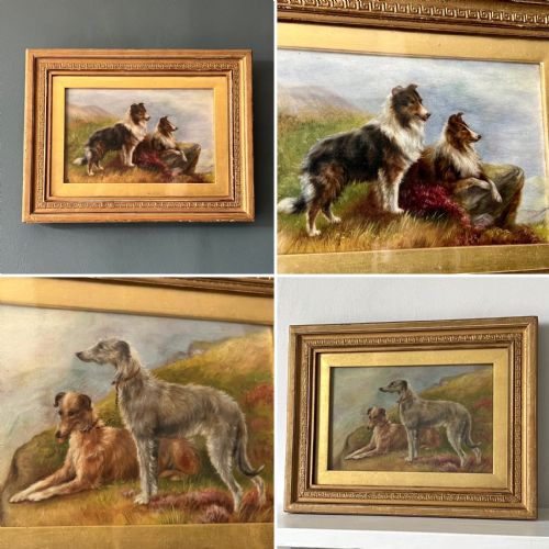 fig 1. Pair Of Early C20th Oil On Boards By Bessie Bamber Born 1870