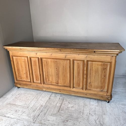 fig 2. Vintage French Pine Haberdashery Shop Counter