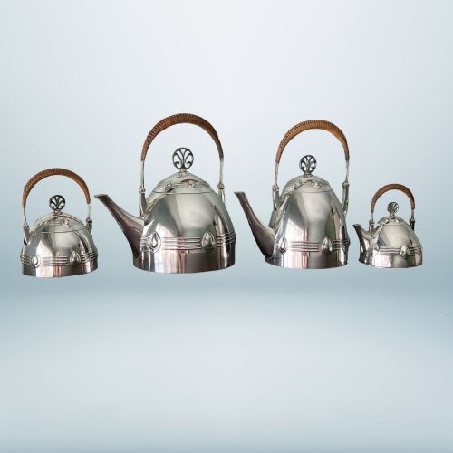 A Wmf Silver Plate Jugendstil Tea and Coffee Set Circa 1906