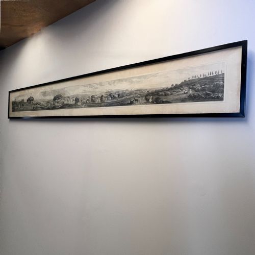A Large Antique Engraving 'Panoramic View of Tunbridge Wells'