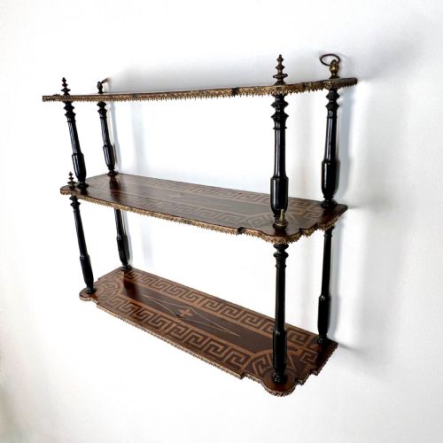 A Set of 19th Century Parquetry Wall Shelves