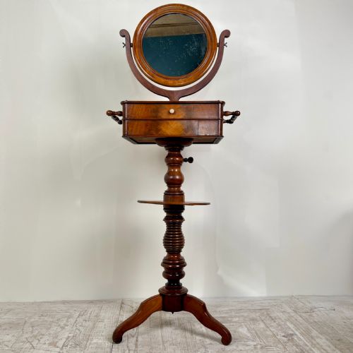 fig 2. A Fine 19Th Century Mahogany Shaving Stand