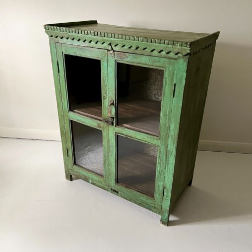 Vintage Indian Glazed Cupboard