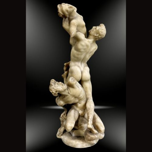 C19th Italian Carved Sculpture After Giambologna 'Abduction of a Sabine Woman'