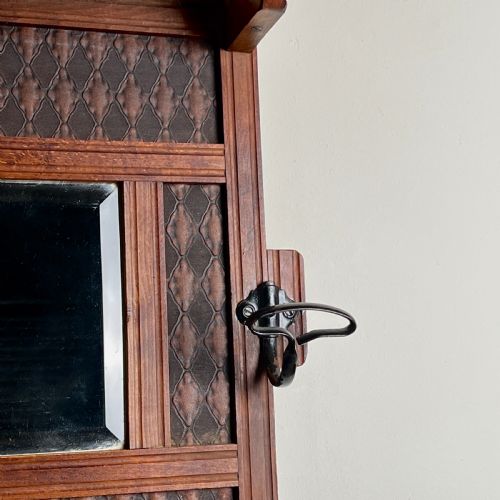 FRENCH VINTAGE MIRRORED COAT RACK - ADDITIONAL PHOTO 4