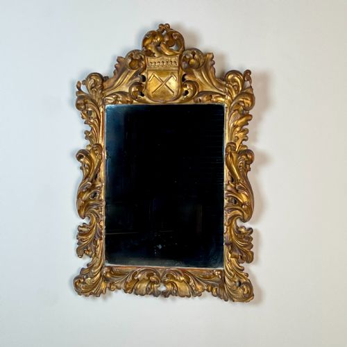 fig 1. A C19th Continental Giltwood Wall Mirror
