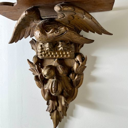 A C19TH CARVED GILTWOOD WALL BRACKET - ADDITIONAL PHOTO 6
