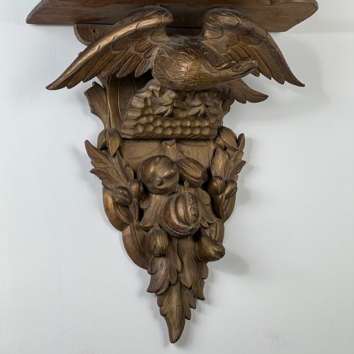A C19TH CARVED GILTWOOD WALL BRACKET - ADDITIONAL PHOTO 9