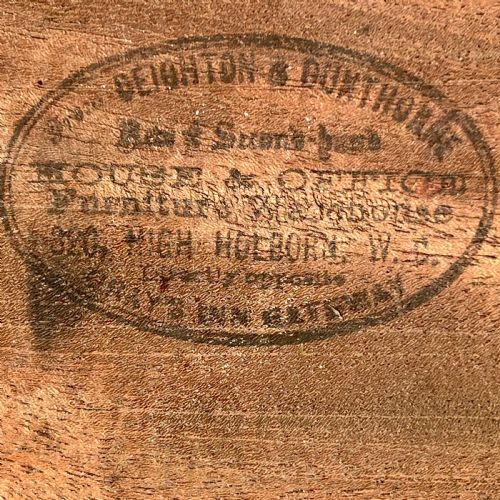 VICTORIAN OAK PEDESTAL DESK BY DEIGHTON DUNTHORNE HOLBORN LONDON - ADDITIONAL PHOTO 9