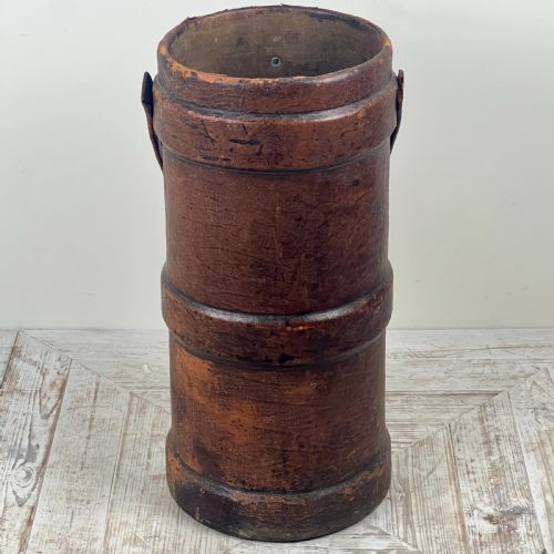 A LARGE FIRST WORLD WAR LEATHER SHELL CARRIER STICK STAND - ADDITIONAL PHOTO 6