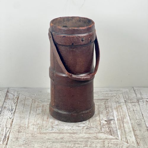 A LARGE FIRST WORLD WAR LEATHER SHELL CARRIER STICK STAND - ADDITIONAL PHOTO 8