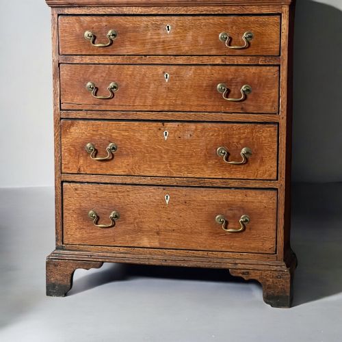 A GEORGIAN OAK ESTATE OR HOUSEKEEPERS CUPBOARD - ADDITIONAL PHOTO 3