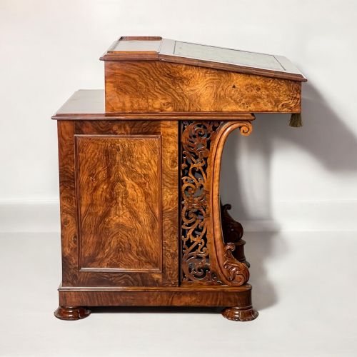 fig 5. A Victorian Walnut Davenport Desk By Wilkinson & Son, London