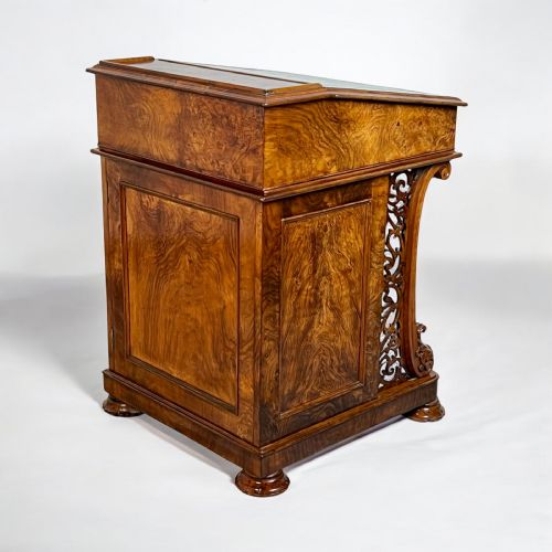 fig 6. A Victorian Walnut Davenport Desk By Wilkinson & Son, London