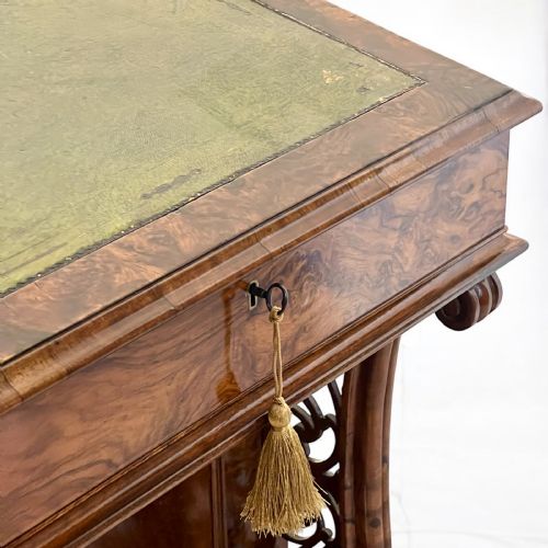 fig 7. A Victorian Walnut Davenport Desk By Wilkinson & Son, London
