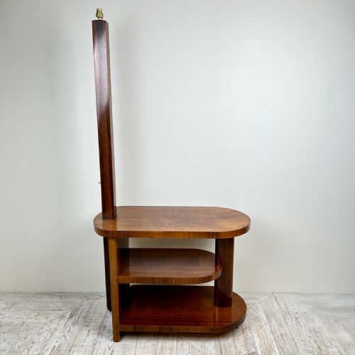 fig 2. Art Deco Teak Standard Lamp Table
