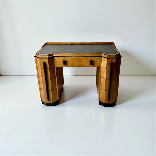 ART DECO DESK ATTRIBUTED TO HEALS LONDON SATIN BIRCHWOOD - ADDITIONAL PHOTO 6