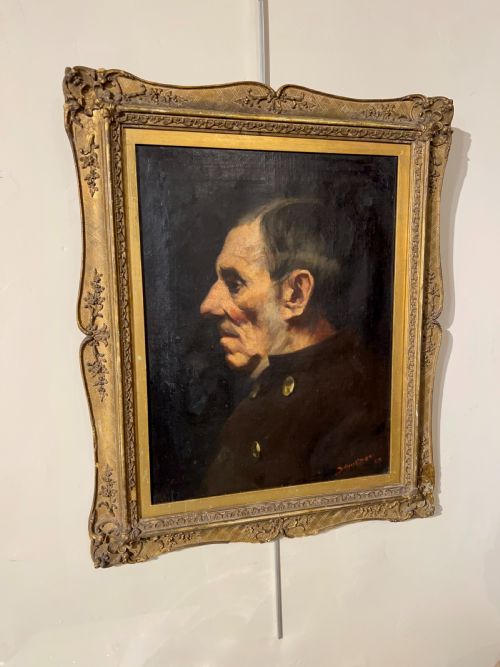 OIL ON CANVAS PORTRAIT BY BERTRAM PRIESTMAN RA EXHIBITED ROYAL ACADEMY 1890 - ADDITIONAL PHOTO 2