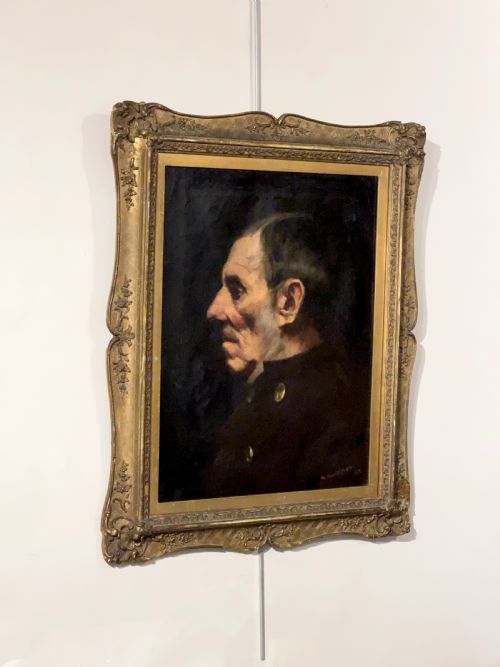 OIL ON CANVAS PORTRAIT BY BERTRAM PRIESTMAN RA EXHIBITED ROYAL ACADEMY 1890 - ADDITIONAL PHOTO 3