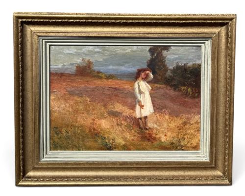 Impressionist Oil on Canvas by Umberto (Humberto) Volpato (Italian, Late 19th–early 20th Century)