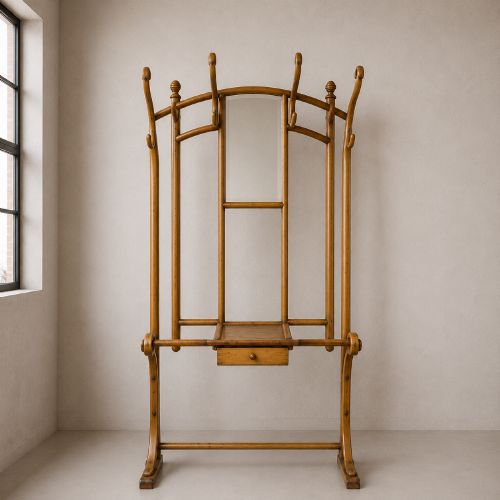 HONEY COLOURED THONET NUMBER 10905 BENTWOOD HALL STAND - ADDITIONAL PHOTO 1