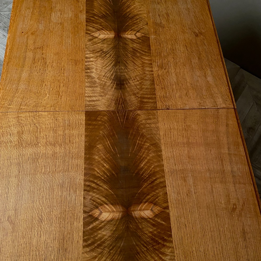 Extending Dining or Kitchen Table With  Parquetry Centre Inlay by E Gomme 1936 View III