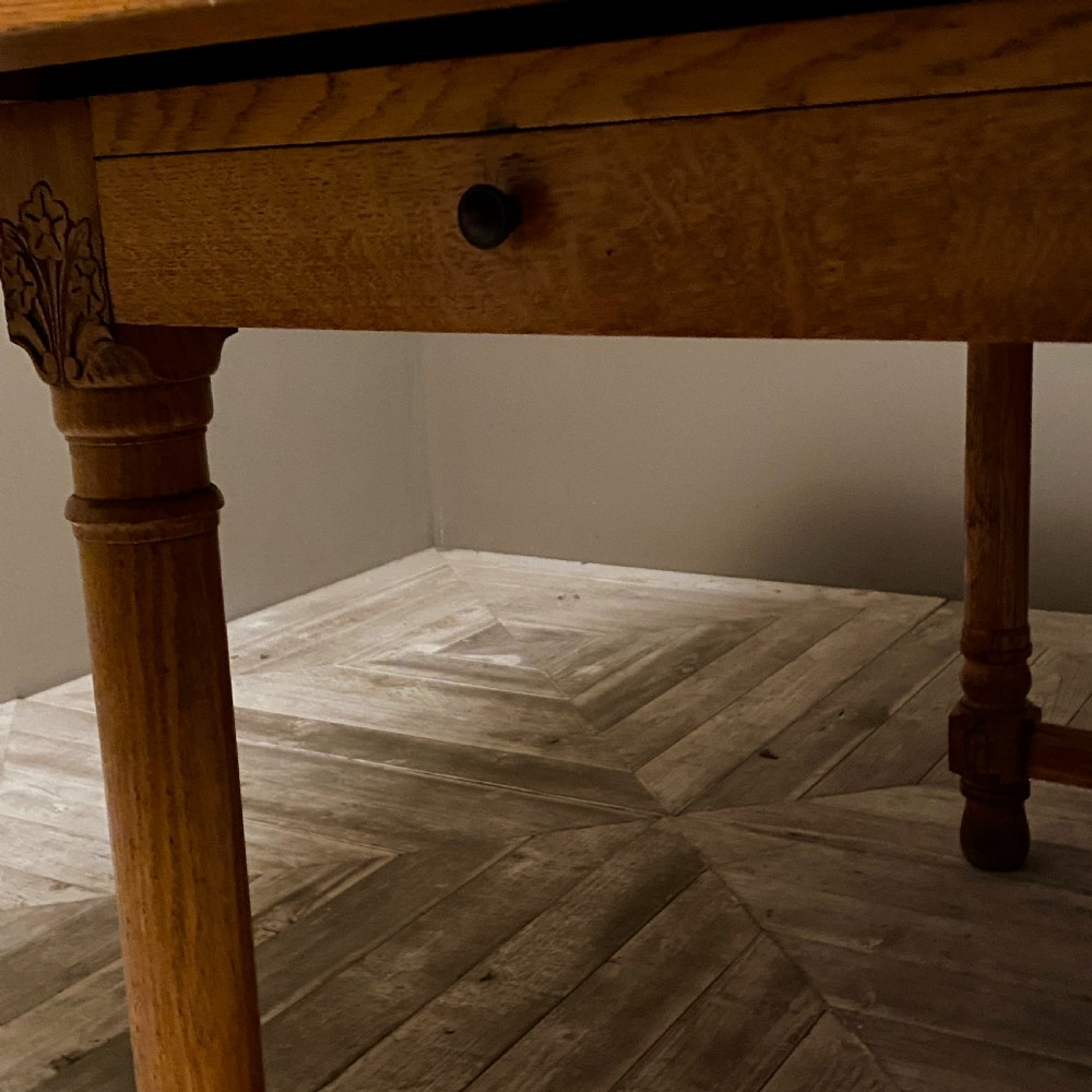 Extending Dining or Kitchen Table With  Parquetry Centre Inlay by E Gomme 1936 View IV