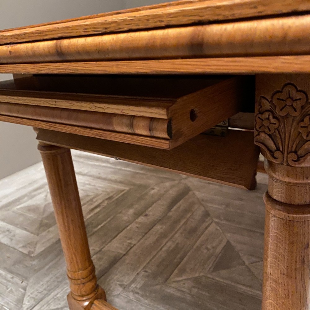 Extending Dining or Kitchen Table With  Parquetry Centre Inlay by E Gomme 1936 View V