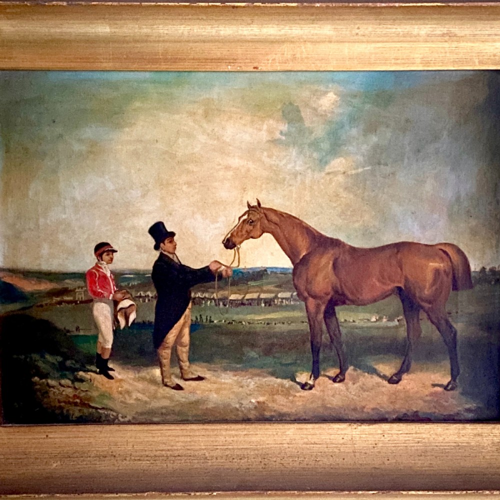 Victorian Equestrian Oil Painting View II