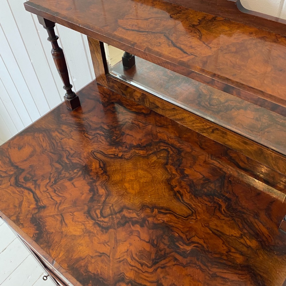 Edwardian Burr Walnut Marquetry Inlaid Cabinet View VII