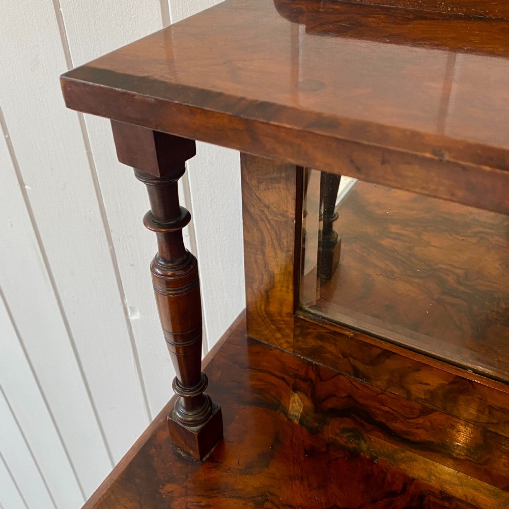 Edwardian Burr Walnut Marquetry Inlaid Cabinet View VIII