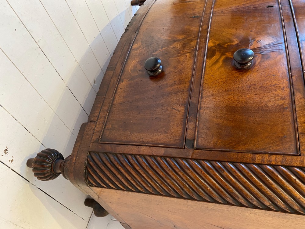 A Willaim IV Mahogany Bow Front Chest of Drawers View II