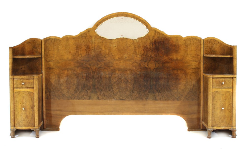 An Art Deco Burr Walnut and Maple Bedroom Suite View X