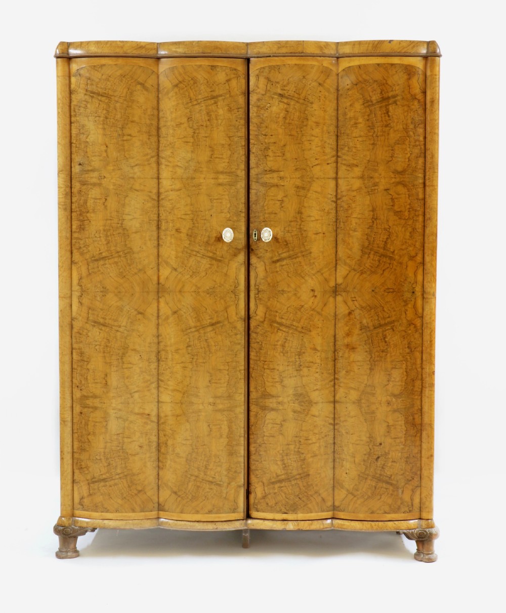 An Art Deco Burr Walnut and Maple Bedroom Suite View XI